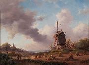 Jan Adam Kruseman Harvest Month painting